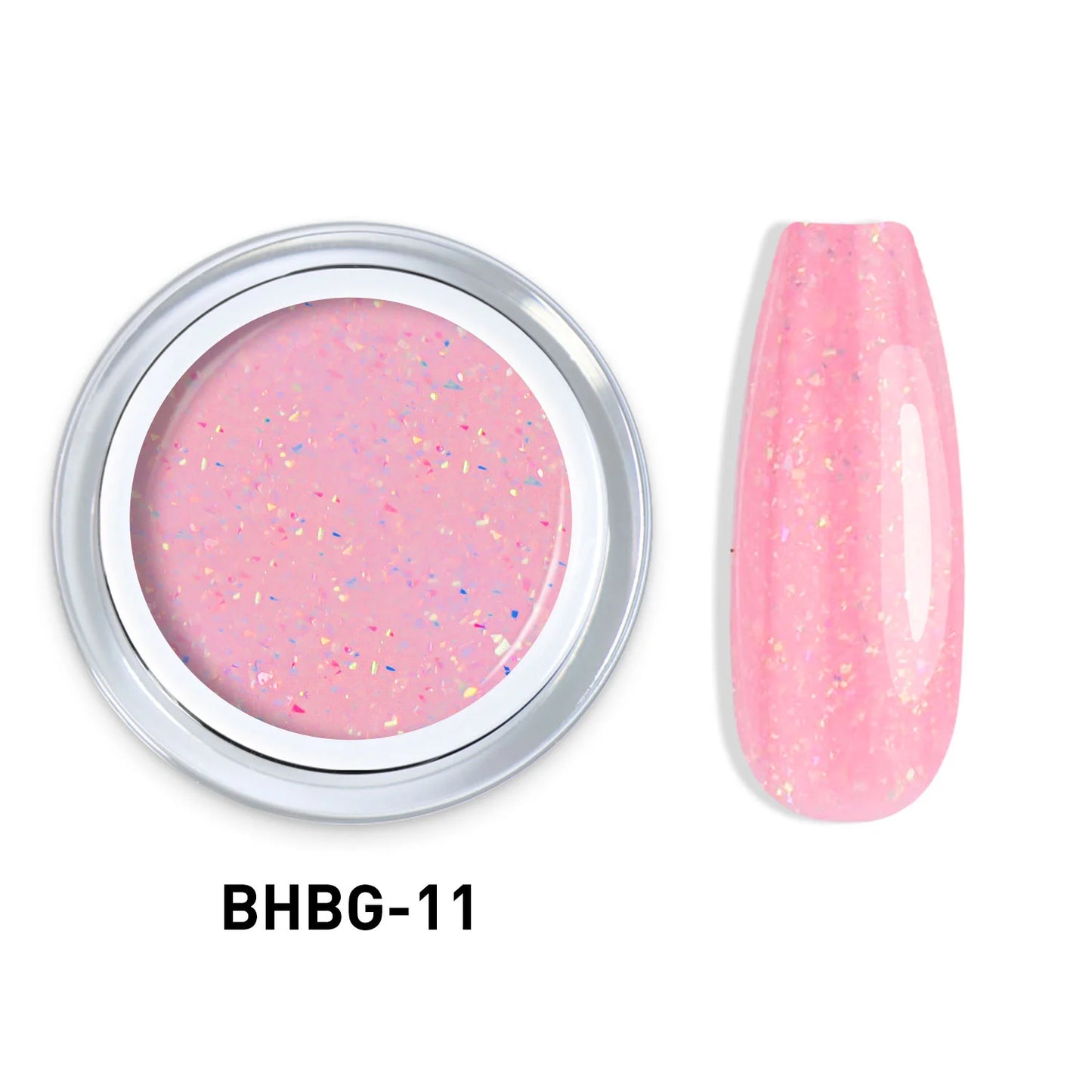 GLITTER HARD BUILDER NAIL GEL 10g |BHBG-11