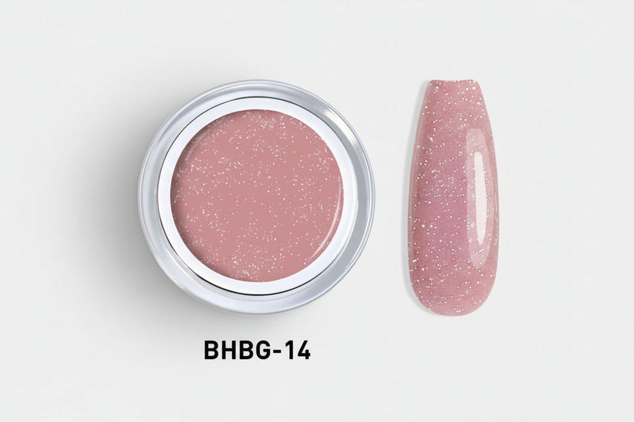 GLITTER HARD BUILDER NAIL GEL 10g |BHBG-14