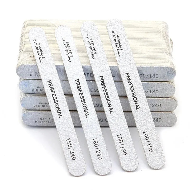 Lixa de madeira com 100Pcs - Escolha entre 100/180 ou 180/240 Lixa dupla