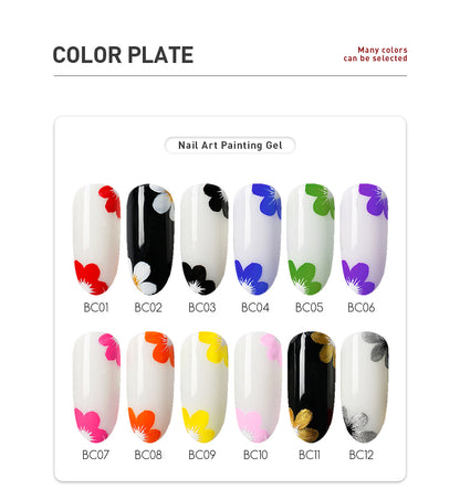 Beautilux Nail Art Gel Kit 6g*12pcs