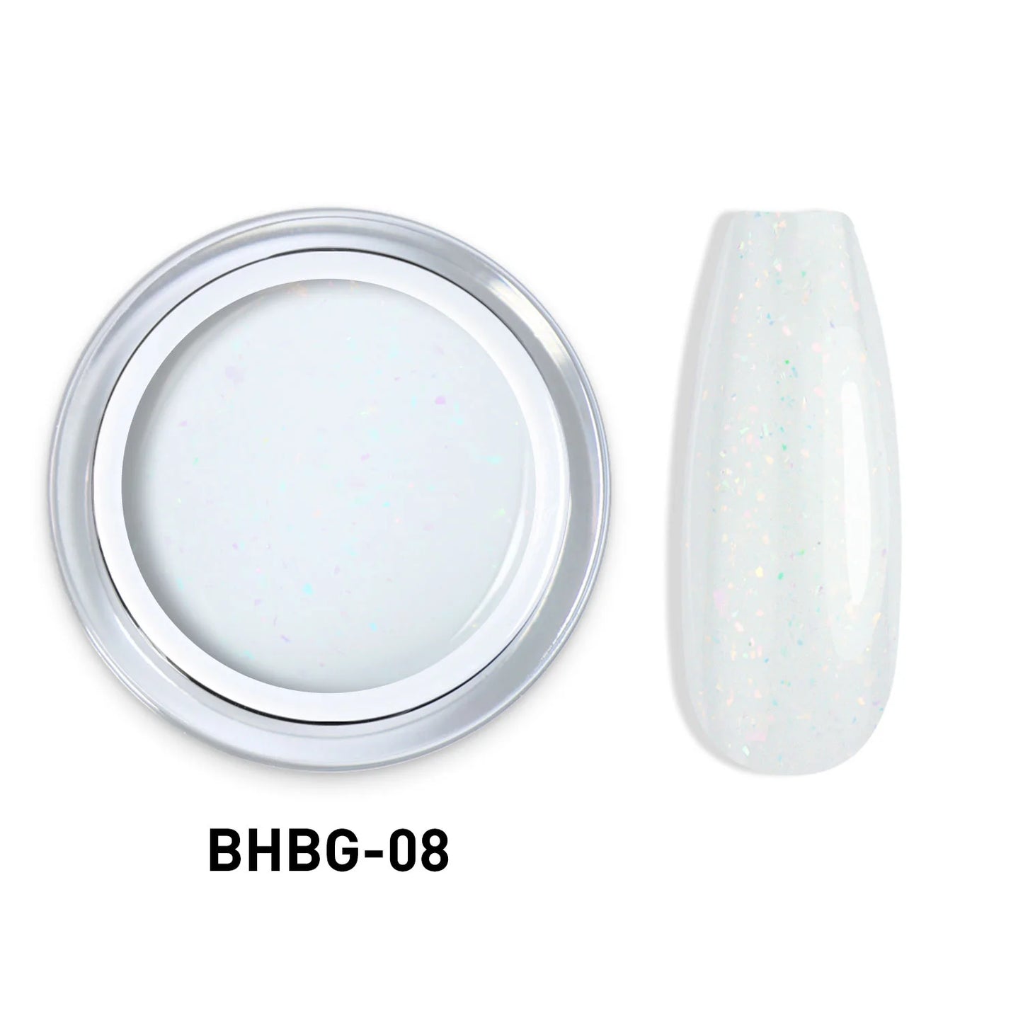 GLITTER HARD BUILDER NAIL GEL 10g |BHBG-08