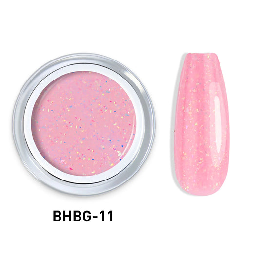 GLITTER HARD BUILDER NAIL GEL 10g |BHBG-11