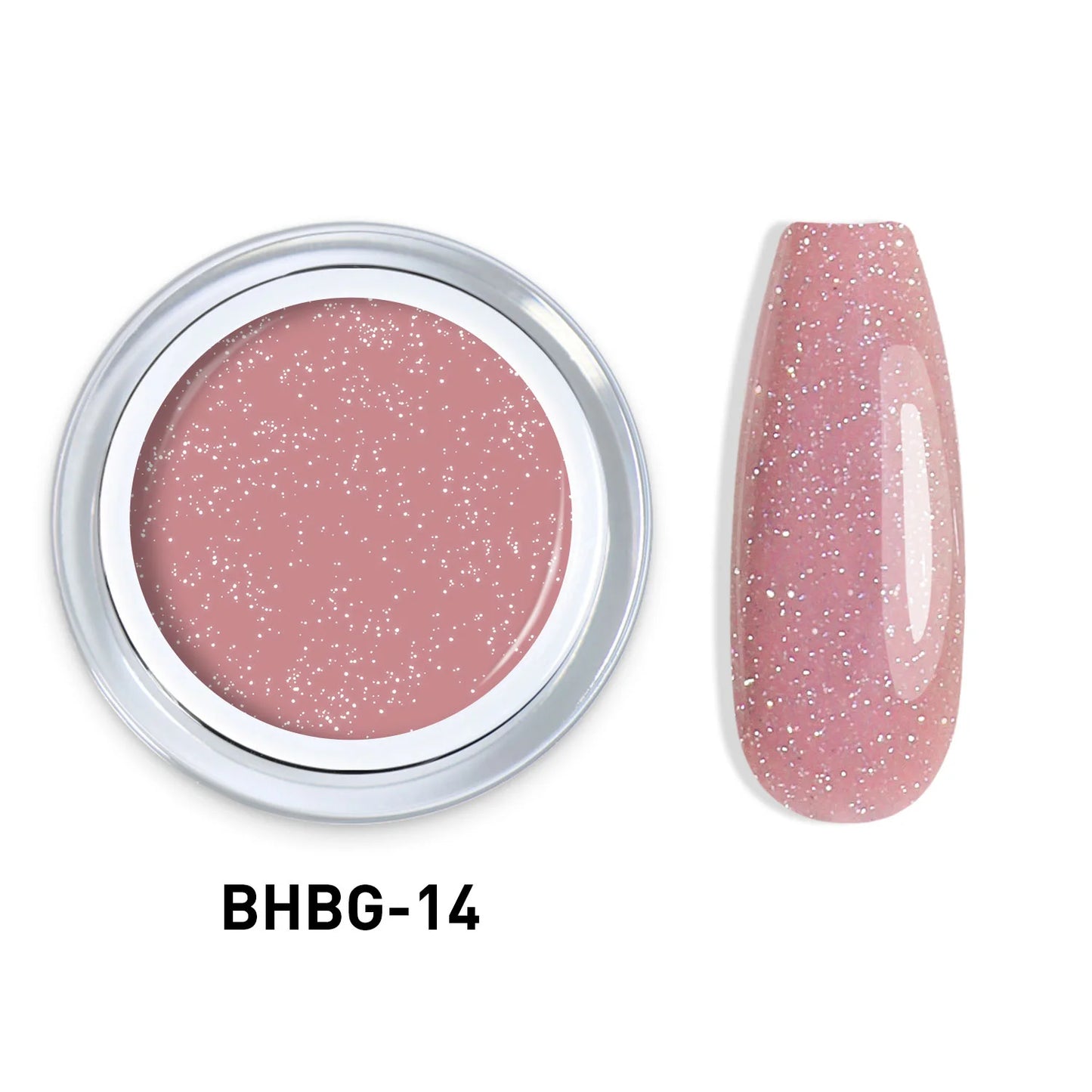 GLITTER HARD BUILDER NAIL GEL 10g |BHBG-14