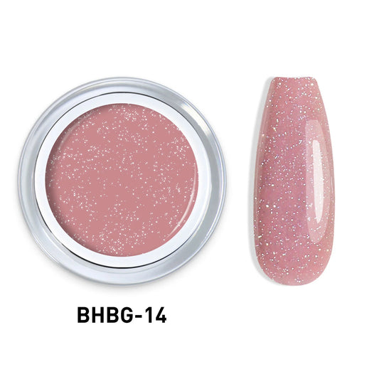 GLITTER HARD BUILDER NAIL GEL 10g |BHBG-14