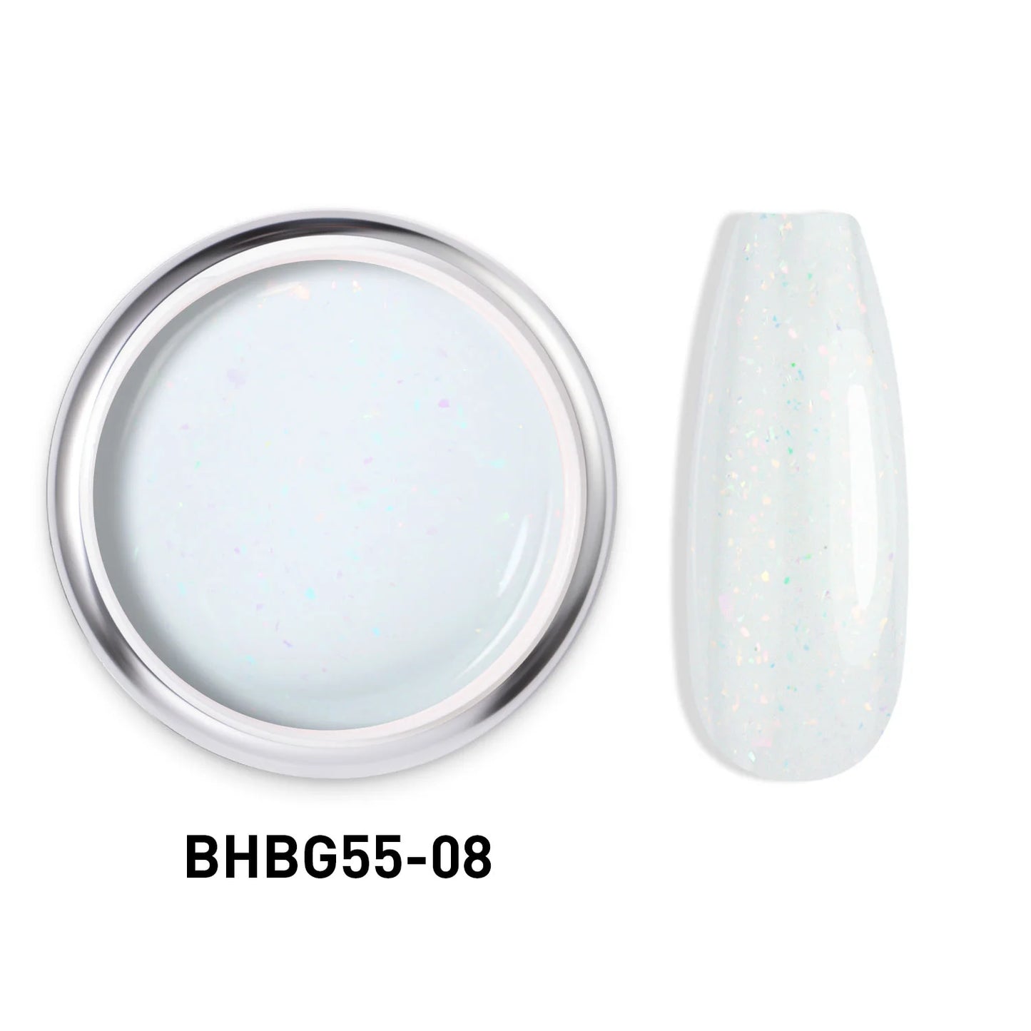 GLITTER HARD BUILDER NAIL GEL |BHBG55-08