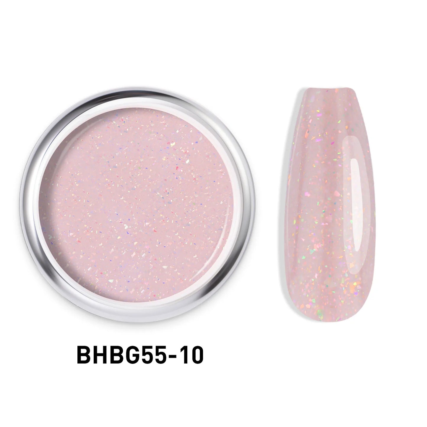 GLITTER HARD BUILDER NAIL GEL |BHBG55-10