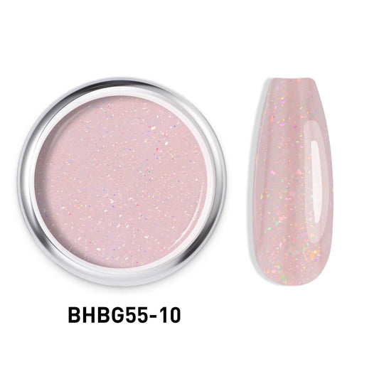 GLITTER HARD BUILDER NAIL GEL |BHBG55-10