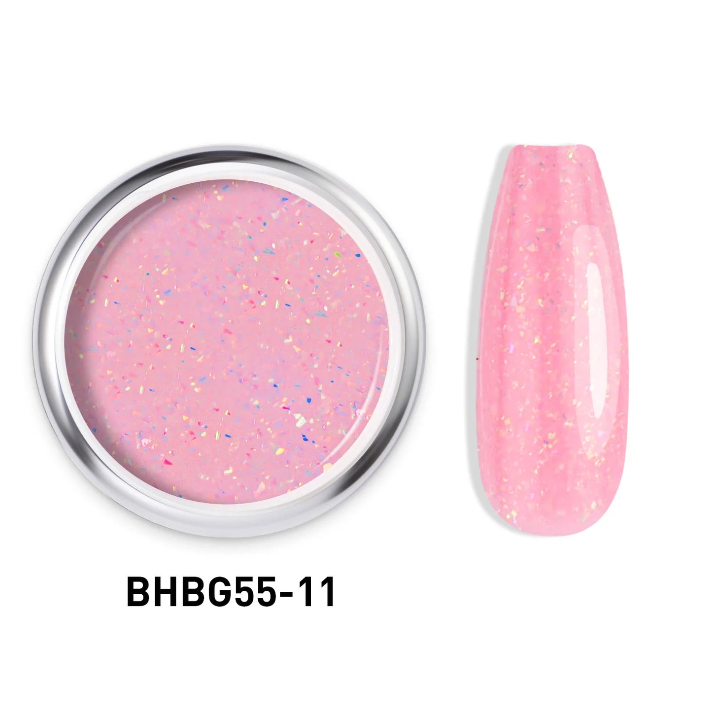 GLITTER HARD BUILDER NAIL GEL |BHBG55-11