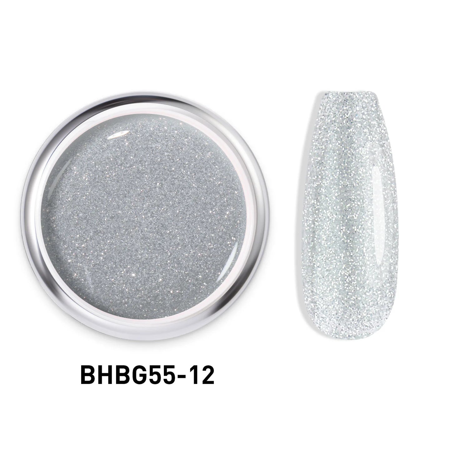 GLITTER HARD BUILDER NAIL GEL |BHBG55-12