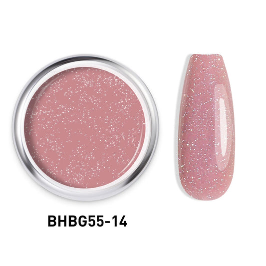 GLITTER HARD BUILDER NAIL GEL |BHBG55-14