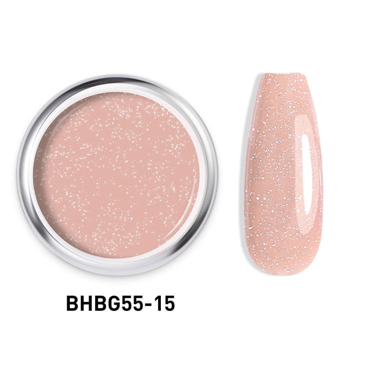 GLITTER HARD BUILDER NAIL GEL |BHBG55-15
