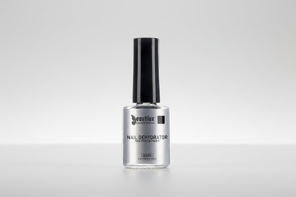Beautilux Nail Prep Dehydrator BD000 in a clear 10 ml bottle with a black cap.