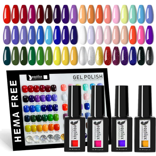 72 PCS x 7ml HEMA & TPO FREE NAIL GEL POLISH WITH PALLETE