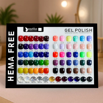 72 PCS x 7ml HEMA & TPO FREE NAIL GEL POLISH WITH PALLETE