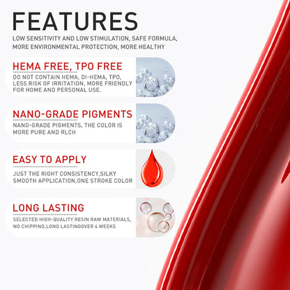 72 PCS x 7ml HEMA & TPO FREE NAIL GEL POLISH WITH PALLETE