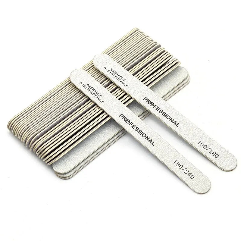 Lixa de madeira com 100Pcs - Escolha entre 100/180 ou 180/240 Lixa dupla
