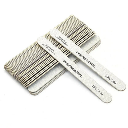 Lixa de madeira com 100Pcs - Escolha entre 100/180 ou 180/240 Lixa dupla