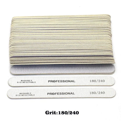 Lixa de madeira com 100Pcs - Escolha entre 100/180 ou 180/240 Lixa dupla