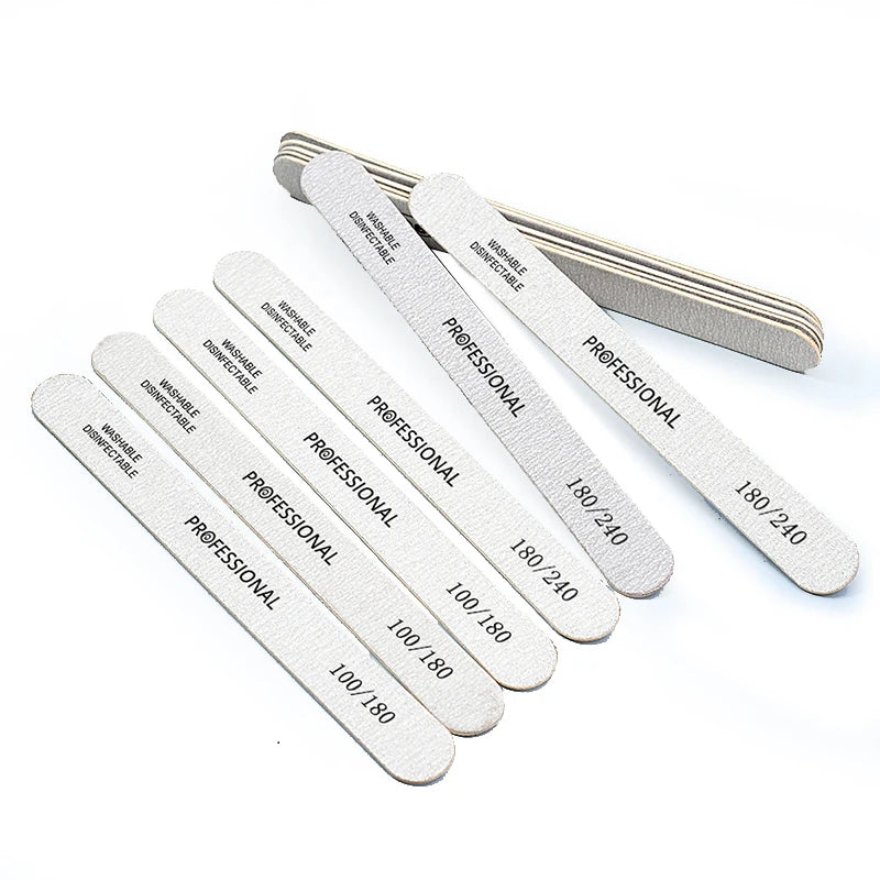 Lixa de madeira com 100Pcs - Escolha entre 100/180 ou 180/240 Lixa dupla