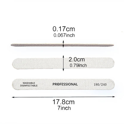 Lixa de madeira com 100Pcs - Escolha entre 100/180 ou 180/240 Lixa dupla