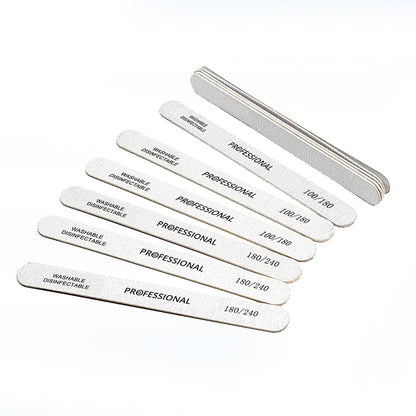 Lixa de madeira com 100Pcs - Escolha entre 100/180 ou 180/240 Lixa dupla