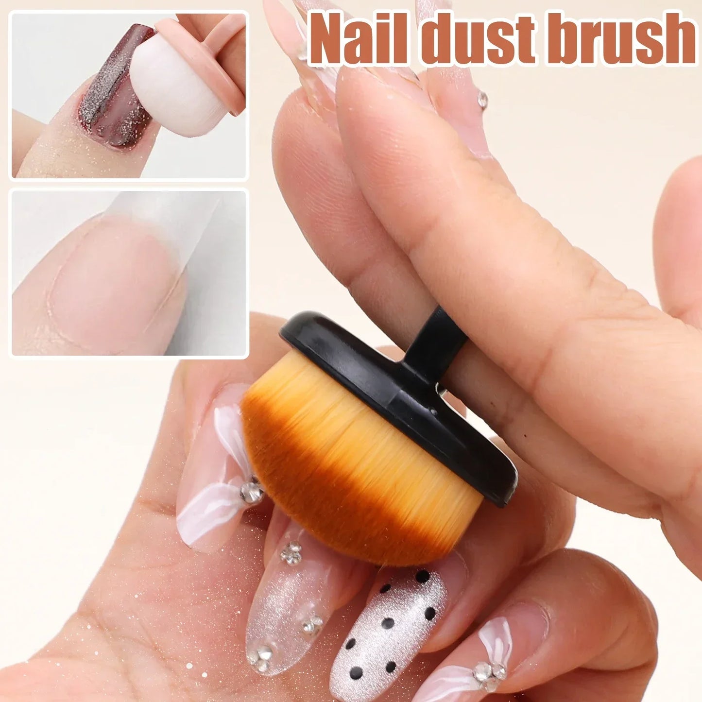 10pcs Escovinha de limpeza - Nail Dust Brush