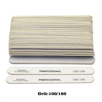 Lixa de madeira com 100Pcs - Escolha entre 100/180 ou 180/240 Lixa dupla