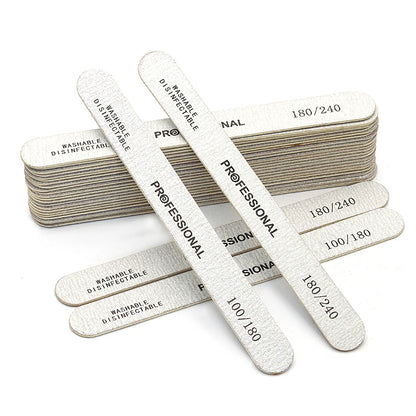 Lixa de madeira com 100Pcs - Escolha entre 100/180 ou 180/240 Lixa dupla