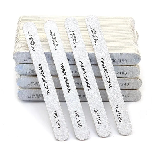 Lixa de madeira com 100Pcs - Escolha entre 100/180 ou 180/240 Lixa dupla