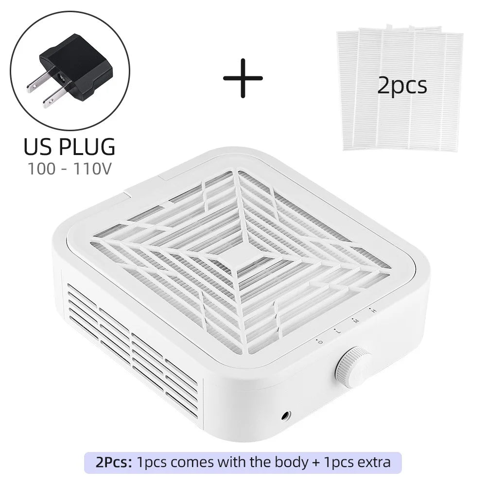 Coletor de pó - Aspirador de pó de unhas - 120W Super POTENTE